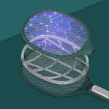 New design rechargeable solar mosquito killer racket electronic fly swatter
