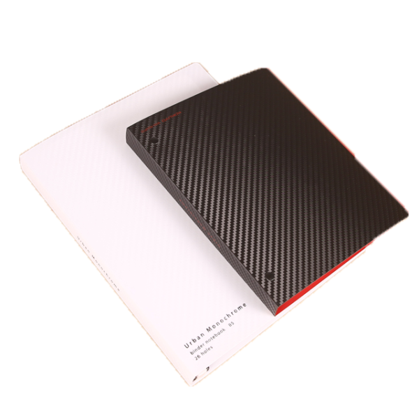 High quality a4 spiral pp file folder custom printed with colored index tab divider,file folder with note book