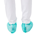 indoor disposable foot cover Light green PP plastic disposable machine shoe cover