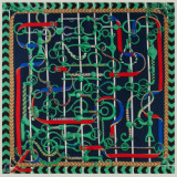 African Silk Scarf 130cm X 130cm Printed Square Twill Ladies Silk Scarves Long Silk Scarf Hair Tie For Women