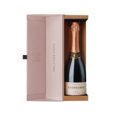 Custom Logo Luxury Matte Black Magnetic Closure Cardboard Alcohol Wine Bottle Gift Foam Boxes