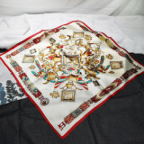High Quality 100% Silk Feeling Custom Design Digital Printing 53x53 Cm Silk Scarf Square Scarf