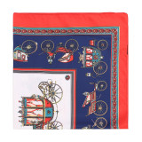 European and american printed maxima classic women silk twill big square scarf shawl