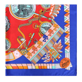 New clocks and watches silk printed plain weave panty 110cm large square scarf women