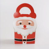 Wholesale Full Print Santa Claus Paper Box Christmas Box Packaging For Candy Christmas Cookie Cake Packing