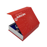 Custom Made Luxury Matte Rigid Book Shape Flip Top Boxes Cardboard Magnetic Box With Foam Insert