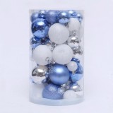 light blue color plastic Xmas ball