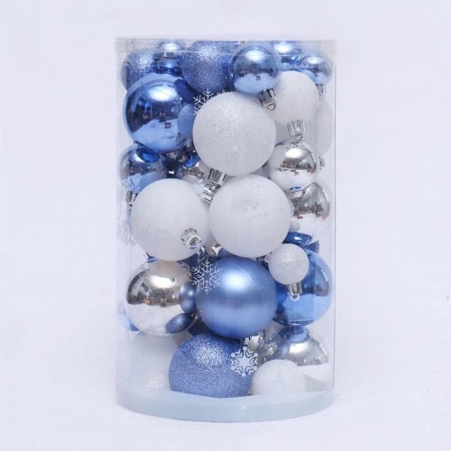 light blue color plastic Xmas ball