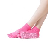Wholesale New Arrivals Cute Women Non Skid Colorful Five Toe Yoga Sports Socks