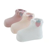 Summer Thin Combed Cotton Mesh Breathable And Sweat-absorbent Baby Socks