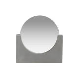 Double Sides Tabletop Glass Makeup Mirror Nordic Concretes Base Round Makeup Mirror
