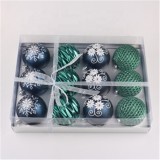 Factory Original Design 6cm Shiny painted decorative  plastic Christmas ball for Christmas tree