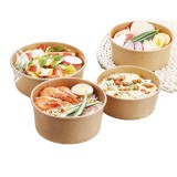 King Garden factory hot sale Biodegradable box Packaging Disposable soup container  Kraft paper container