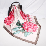 New Style Square Scarf Leopard Print Female Spring Summer Decoration Scarf Various Patterns Silk Satin Scarf 70*70cm