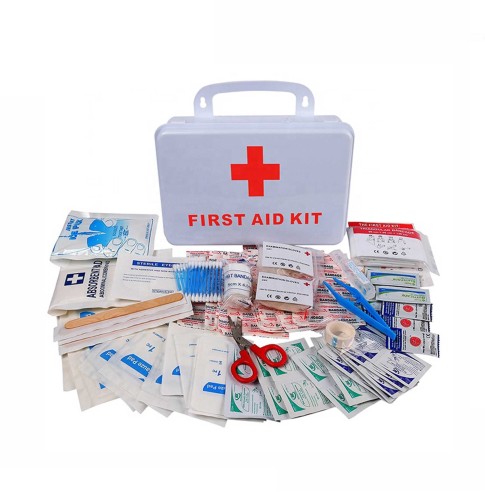 100 Piece Mom approved Comprehensive All-Purpose First Aid Kit for car,  stroller, travel, family
