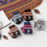 New Winter Products Amazon Wish Cross-Border Thickened Warmth Ladies Rabbit Wool  Thick Thread Fawn Christmas Women Socks