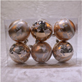 8cm Decorative plastic christmas ball