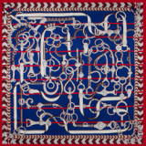 African Silk Scarf 130cm X 130cm Printed Square Twill Ladies Silk Scarves Long Silk Scarf Hair Tie For Women