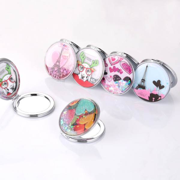 2020 Newest High Quality Portable Compact Blank Sublimation Metal Cosmetic Custom Makeup Mirror