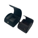 Stocked Fast Delivery Wholesale Vintage Handmade Luxury Leather Single Slot Travel Case Roll Watch Box
