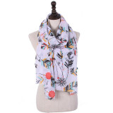 Wholesale high-quality various colors modern silk 90*180cm square printing scarf ladies