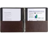 faux leather presentation folder, pvc presentation folder,mini 3 ring binder