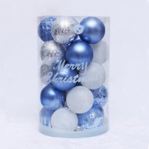 light blue color plastic Xmas ball