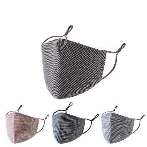 luxury women cloth maskes with pocket adjustable face maskes wholesale custom stylish plain reusable maskes with filter