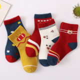 Baby Sock Autumn And Winter Combed Cotton Baby Cartoon Boys and Girls Middle Stockings