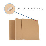 High Quality Office A4 Size Paper Kraft Paper Ring Binder File  Folder