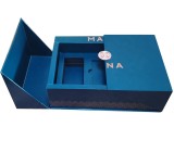 Custom Logo Luxury Rigid Cardboard Double Door Open Flip Lid Magnet Closure Cajas De Regalo Gift Packaging Box