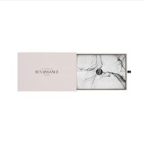 Custom Logo Minimalistic Cardboard Jewellery Packaging Marble Pattern Necklace Bracelet Jewelry Gift Box