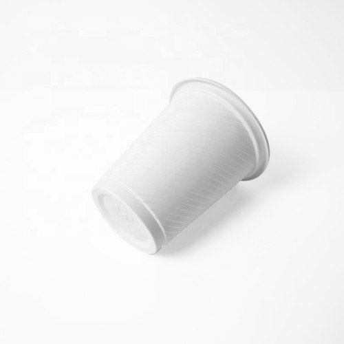 High quality white thread cup eco friendly cornstarch disposable biodegradable compostable cups