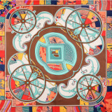 30 Patterns Fashion Scarves For Women Shawl Print Silk Satin Hijab Scarf Female Bandana 70*70cm Luxury Brand Square Shawls Scarf