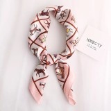 Spring And Autumn Lady Luxury Travel Shawl New Style Printed Large Square Beach Silk Head Scarf