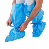 Environmentally friendly Disposable boot cover PP  CPE nonwoven material anti slip shoe covers