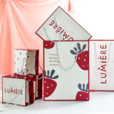 New style lovely pink paper bag shopping paper bags with your own logo packaging gift paper bag with handle