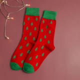 2021 Christmas Socks Men And Women Cotton Socks New Design Santa Claus Elk Socks