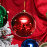 large Christmas ball size 50cm  shiny red color for party and home decoration