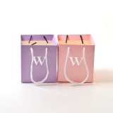 Factory customization paper bags with your own logo handle shopping luxury paper bag colorful beauty small gift bag