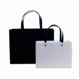 Custom kraft paper bag solid color shopping bags clothing bags