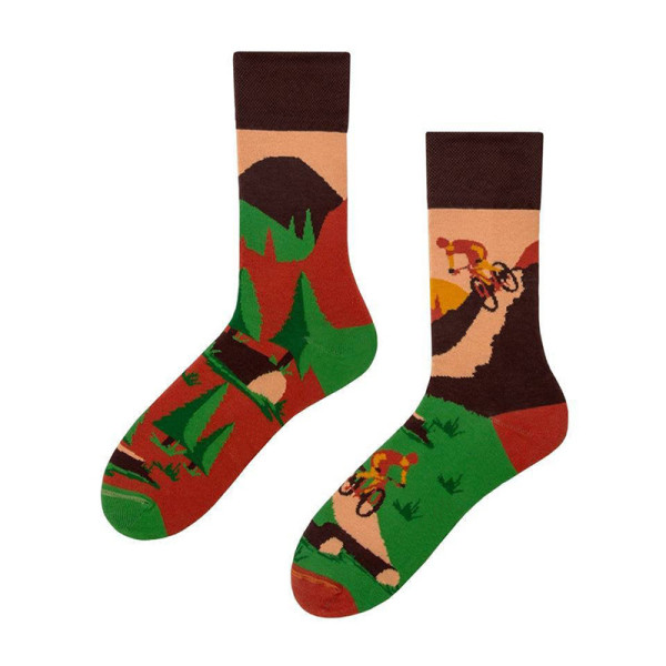 New Creative Personality Men and Women Couple Trendy Socks Fashion Cartoon Trend In Tube Cotton Socks Trendy Brand Men's Socks