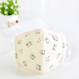 2020 Fashion Cotton face maskes Child Kids Cartoon Print Adjustable Filter Safe Reusable Cotton Dust Face Maskes