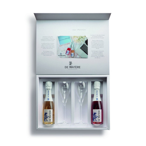 Custom Logo Luxury Cardboard Paper Magnetic Champagne Glass Bottle Packing Red Wine Gift Box