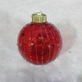 10cm clear plastic Christmas ball Ornaments