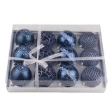 Factory Original Design 6cm Shiny painted decorative  plastic Christmas ball for Christmas tree