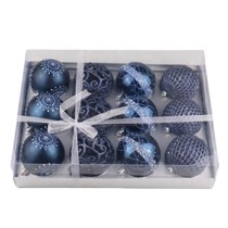 Factory Original Design 6cm Shiny painted decorative  plastic Christmas ball for Christmas tree