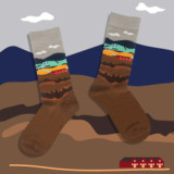 2021 Mens Funky Bakery Novelty Colorful Happy Dress Socks Assorted Designs