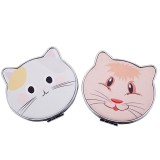 Professional Custom Logo Cat Shape Print Portable Mirror Custom Cosmetic Mirror