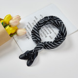 Spring silk scarves women's ins Japanese and Korean hair band binding bag small square scarf